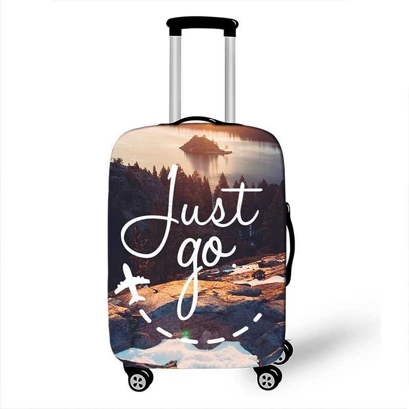 3D Tropical Beach Print Luggage Cover for Travel Holiday style Suitcase Covers Elastic Travel Trolley Protective Case CoverXJ240723