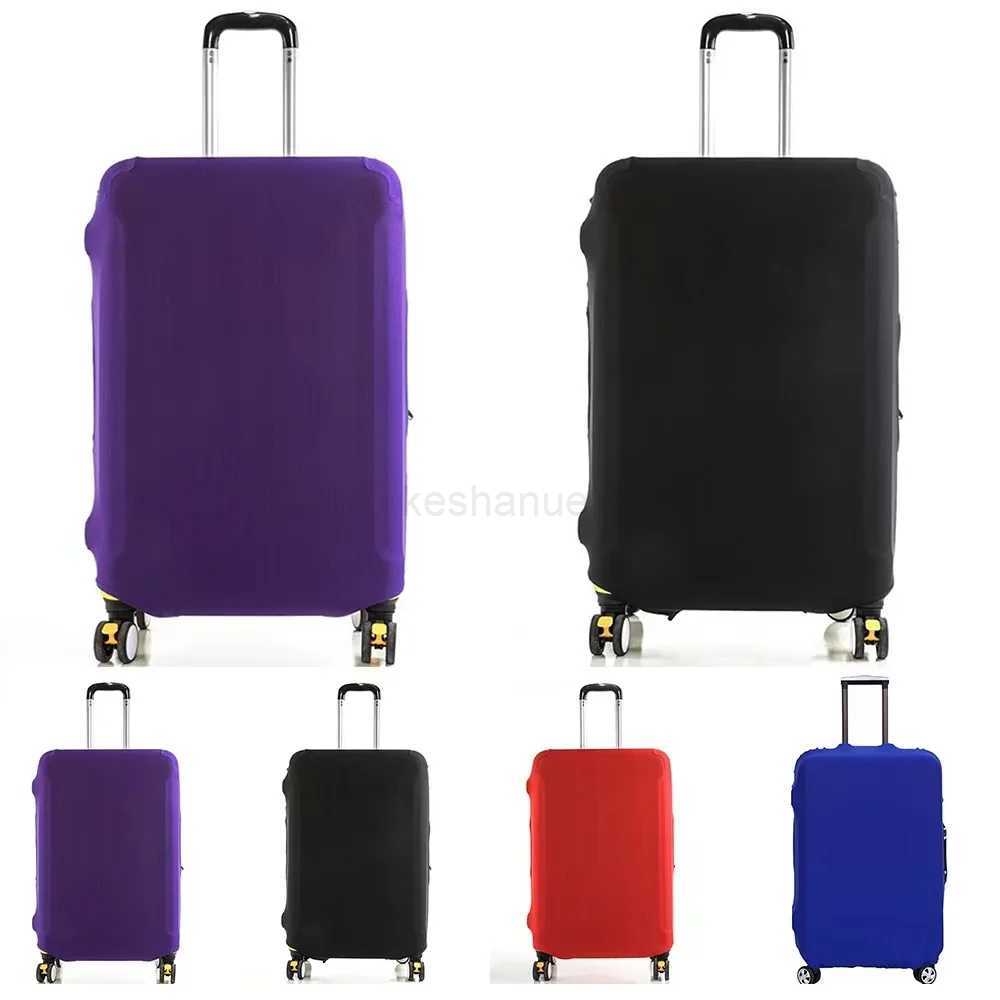 Luggage Cover To 18-32 Inch Suitcase Protector Suitcase Pure Color Thicker Elastic Dust Cover Trolley Case Travel AccessoriesXJ240723