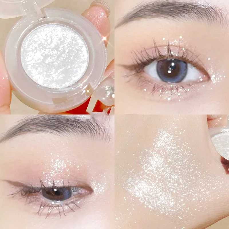 Diamond eye shadow palette gorgeous shiny eye shadow gloss shiny highlights shadow shimmer cowboy grass weaving girl eye makeupW240730