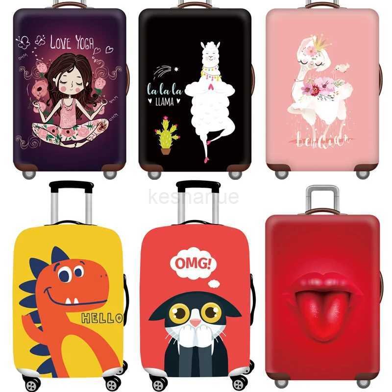 Cartoon Luggage Case CoverTravel Accessories For 18-32 Inch SuitcasesBaggage Trunk Elastic Protective CoverTrolley Dust CoverXJ240723