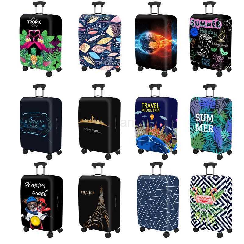 Popular Luggage Protective Cover Elastic Cloth Thickened Dust-proof Trolley Suitcase Cover Travel Accessories For 18-30Inch CaseXJ240723
