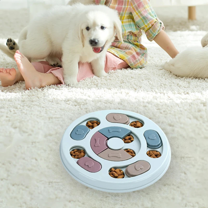 Pet Feeder Dog Educational Toys Increase Puppy Intellectual Food Dispenser Interactive Feeding Slow For Choking Training Bowl