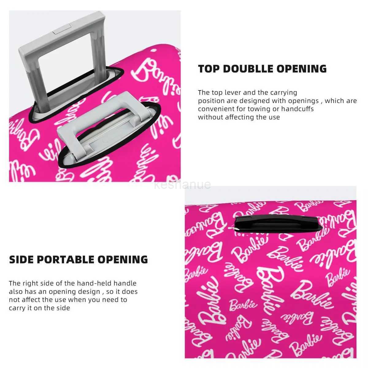 Custom Barbie Suitcase Cover Elastic Luggage Covers Protector for 18-32 inchXJ240723