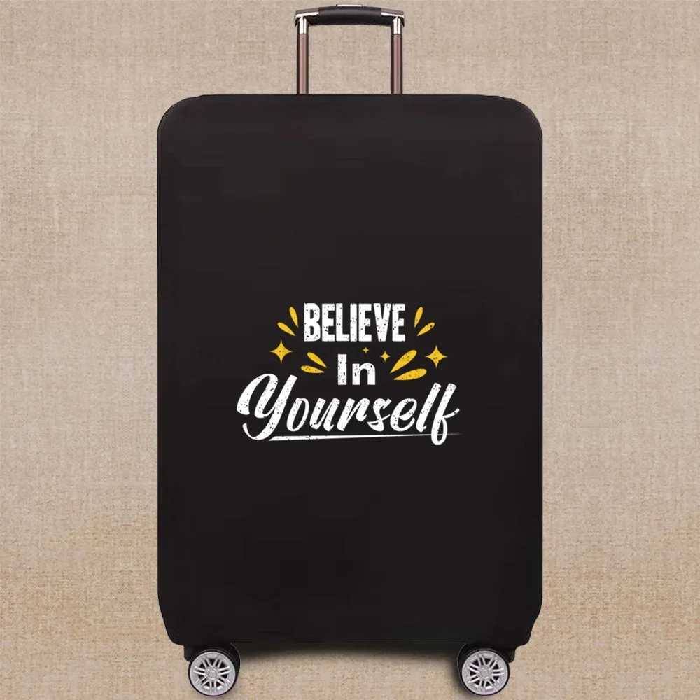 Travel Accessory Suitcase Cover Luggage Protective Case Phrase Pattern Series 18-32Inch Trolley Cover ElasticXJ240723