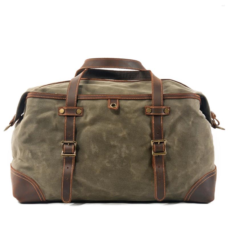Duffel Bags Outdoor Retro Fiess Bag Men's Travel Portable Sports Leisure Large Capacity Shoulder New Yoga Outdo