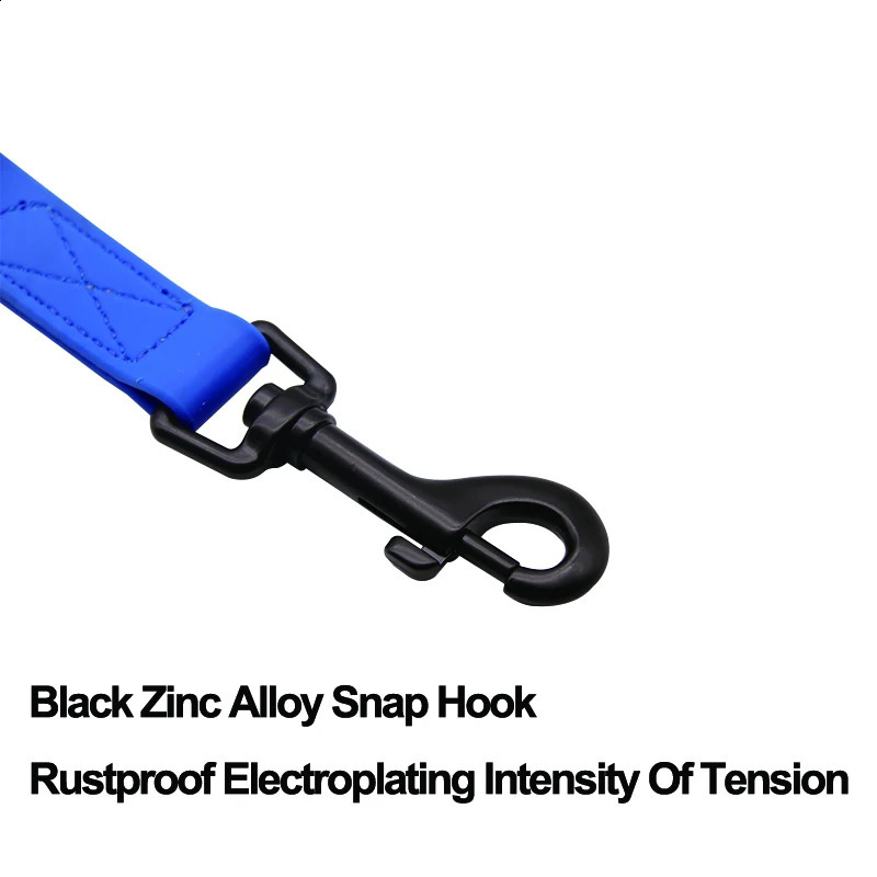 Dog PVC Waterproof dog lead leashes anti dirty easy to clean for Big small dogs puppy collar leash pet products 240722
