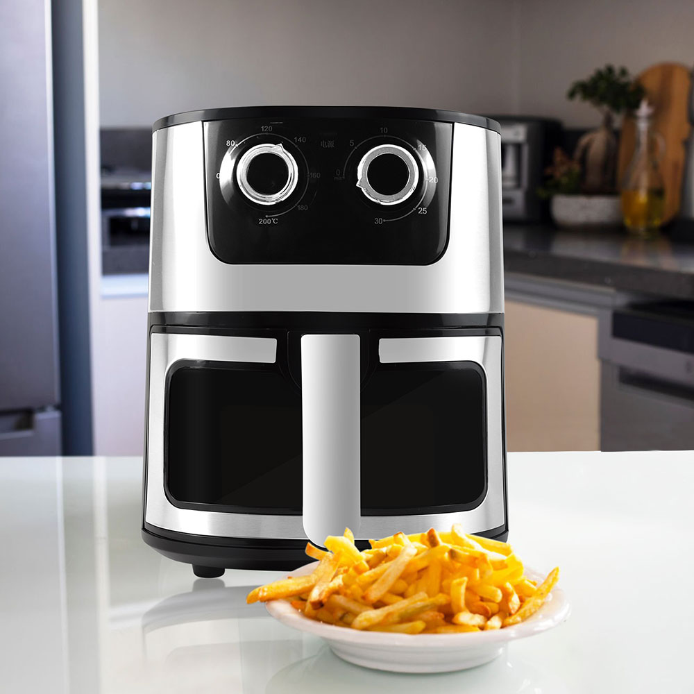 US Stock 7L Family Air Fryer Electric Hot Airfryer Oven Digital Control for Cook, Crisp, Broil, Roast, Nonstick Dishwasher-Safe Parts home appliances