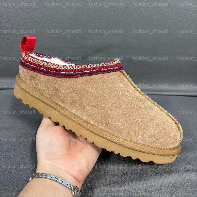 Tasman Slippers Designer Ultra Mini Platform Boot Winter Tazz Mustard Seed Women Men Suede Leather Fur Slides Tazzman Booties Slip-on Size 35-44
