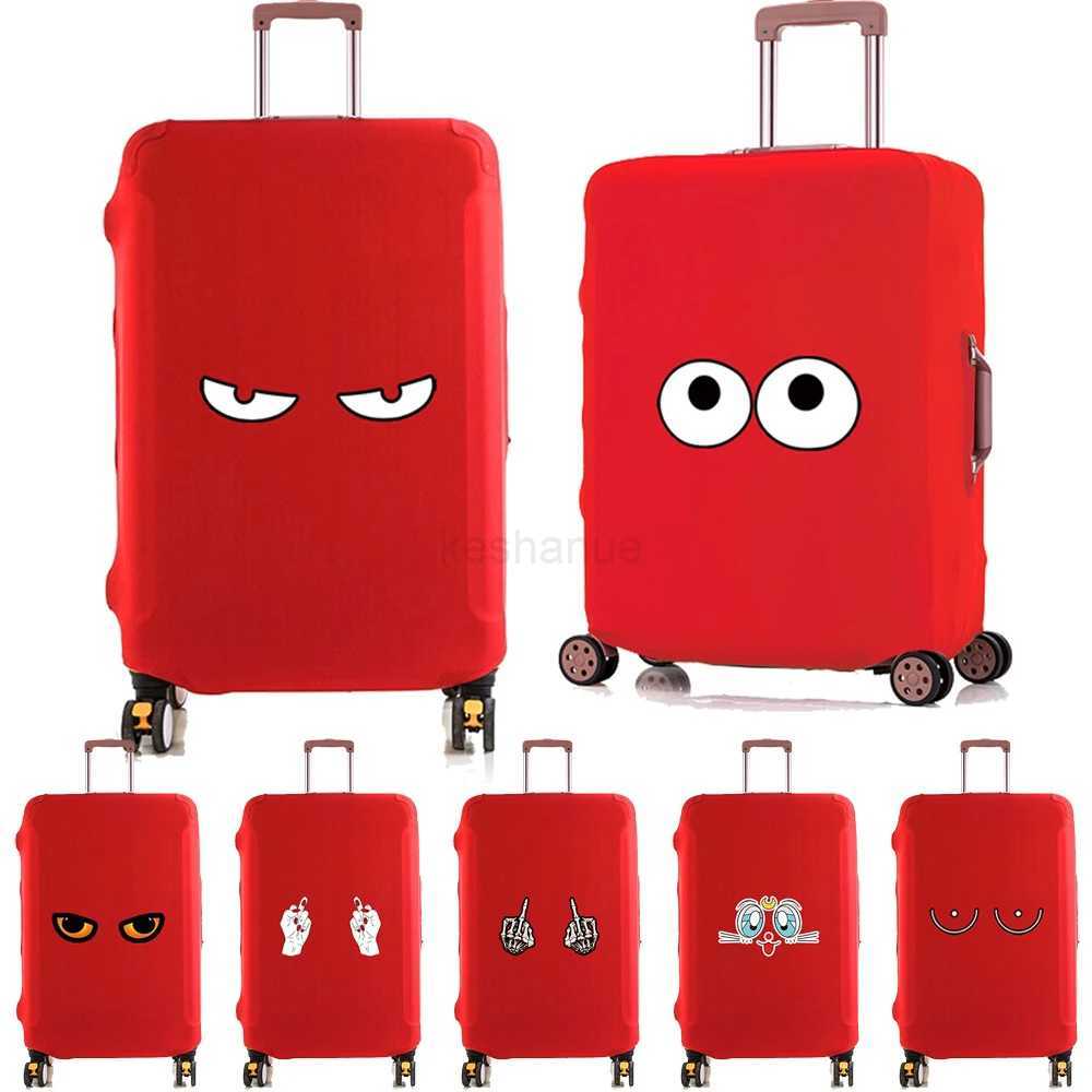 Travel Suitcase Protective Cover Chest Print Traveling Accessories Elastic Protector Baggage Dust Bag for 18-32 Luggage CaseXJ240723