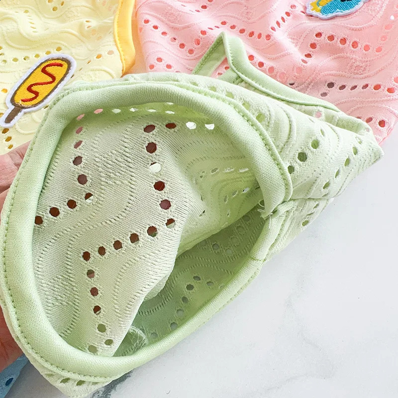 Summer thin Mesh Cute Pet Dog sling Vest Pomeranian Teddy Puppy Clothes Soft Breathable for small dogs Apparel cats costume 240722