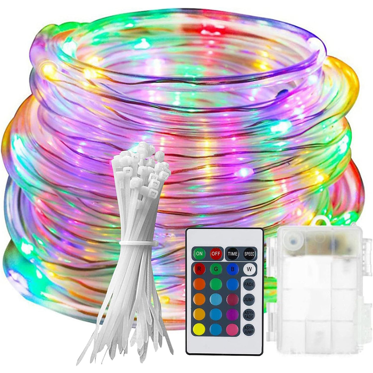 Solar Leather String Lights Outdoor Waterproof Remote Control Model Ambience Decoration Small Colorful String Lights