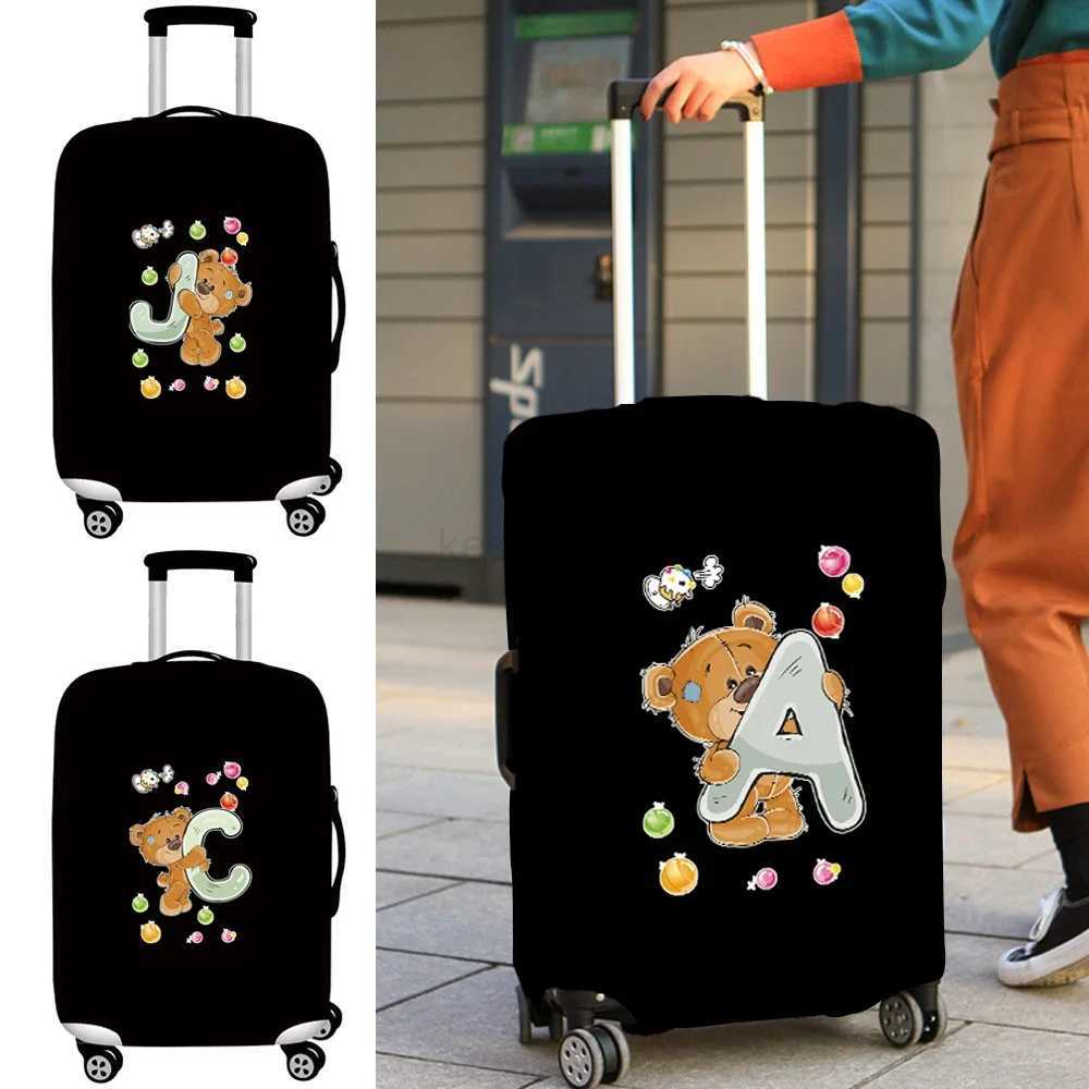 Luggage Cover Stretch Fabric Suitcase Protector Baggage Dust Case Cover Suitable 18-32 Inch SuitcaseTravel Organizer Bear SeriesXJ240723