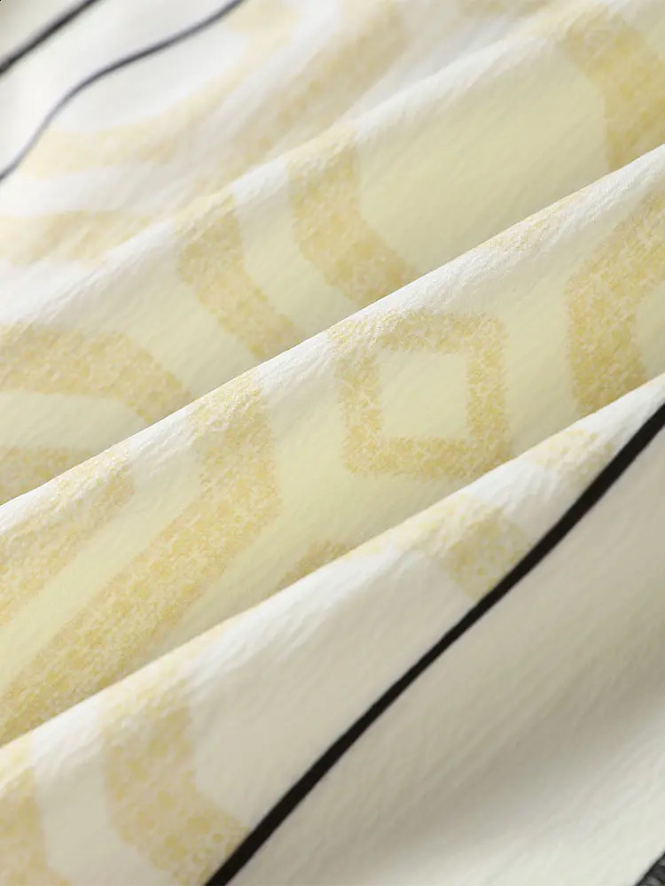 Casual Loose Contrast Maxi Dress Women Elegant Lace Up Printed Flare Sleeve Female Cardigan Dresses Summer Oversized Robe 240712