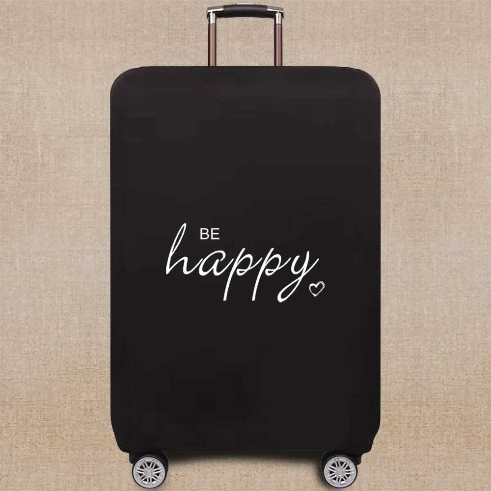 Travel Accessories Luggage Case Suitcase Dust Protective Cover 18-28 Inch Text Pattern Series Trolley Case Elastic CoverXJ240723