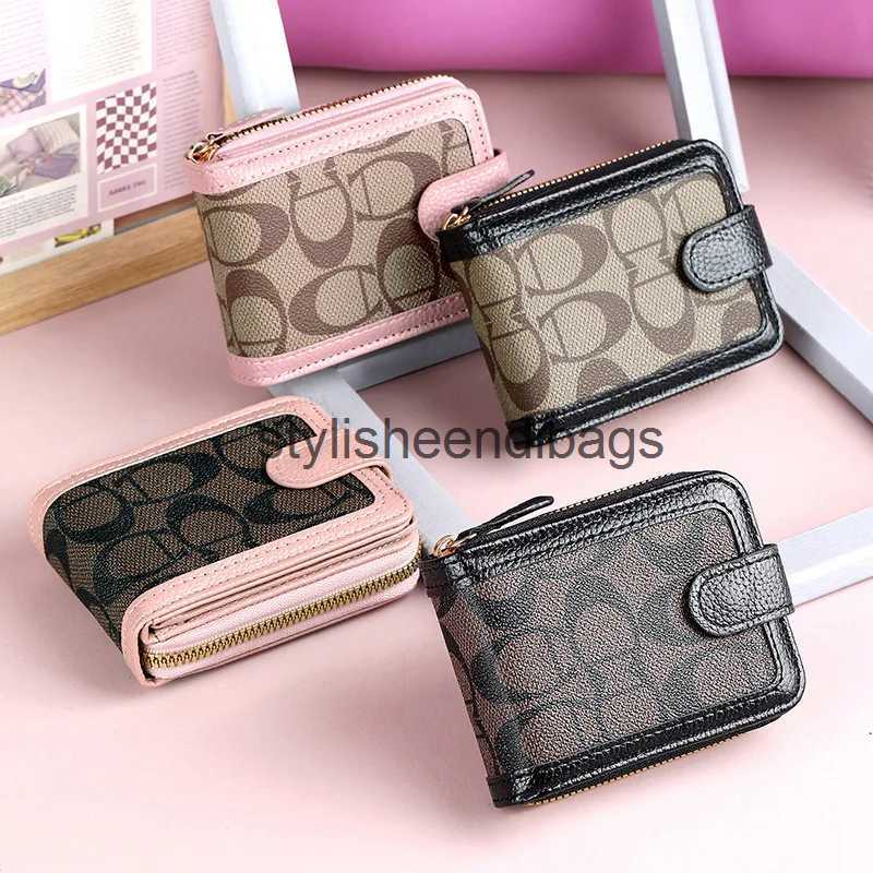 cherry bag Wallets NEW Womens Wallet Tri Fold Card Bag Multi-function Driving License Package Large Capacity Money Small Zipper Purse stylisheendibags H240723