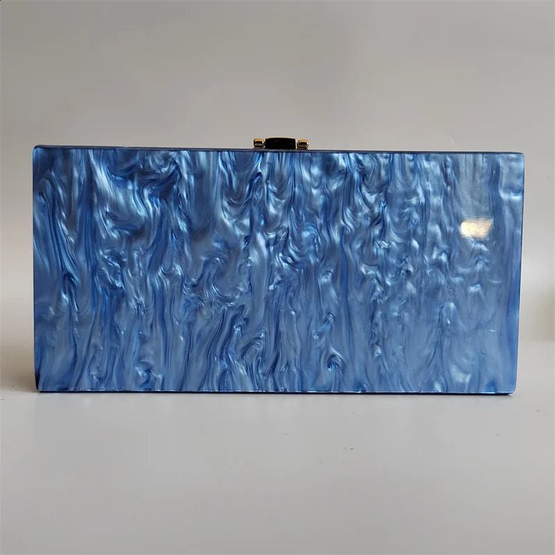 Acrylic Purses and Handbags for Women Evil Eyes Light Sky Blue Perspex Box Clutch Elegant Banquet Evening Handbags Crossbody Bag 240716