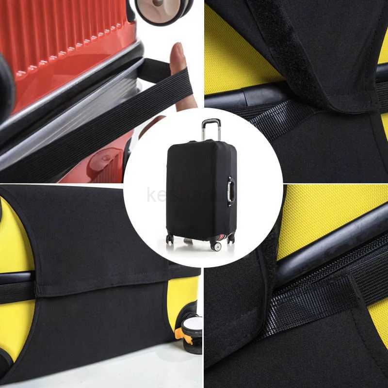 Luggage Cover Stretch Fabric Suitcase Protector Baggage Dust Case Cover Suitable for 18-28Inch Suitcase Case Travel OrganizerXJ240723