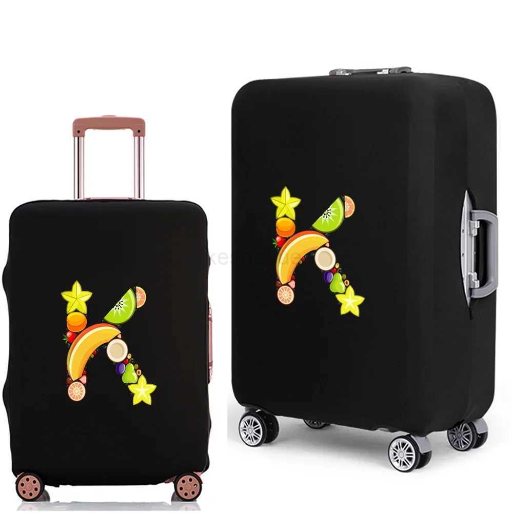 New Luggage Case Protective Cover Fruit Letter Pattern Travel Elastic Duffle Thicken Luggage Dust Cover for 18-28 Inch SuitcaseXJ240723