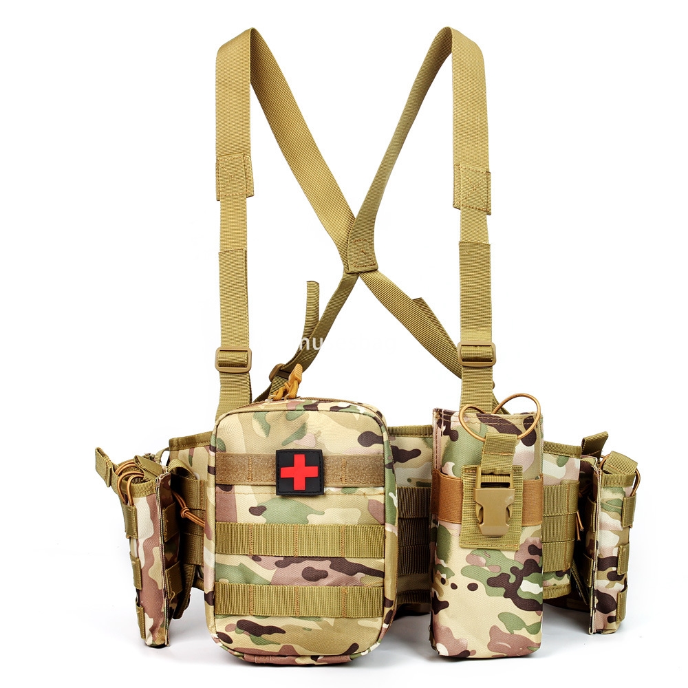 New shoulder belt tactical waist seal cross-border hot selling camouflage multi-functional carry molle belt manufacturers