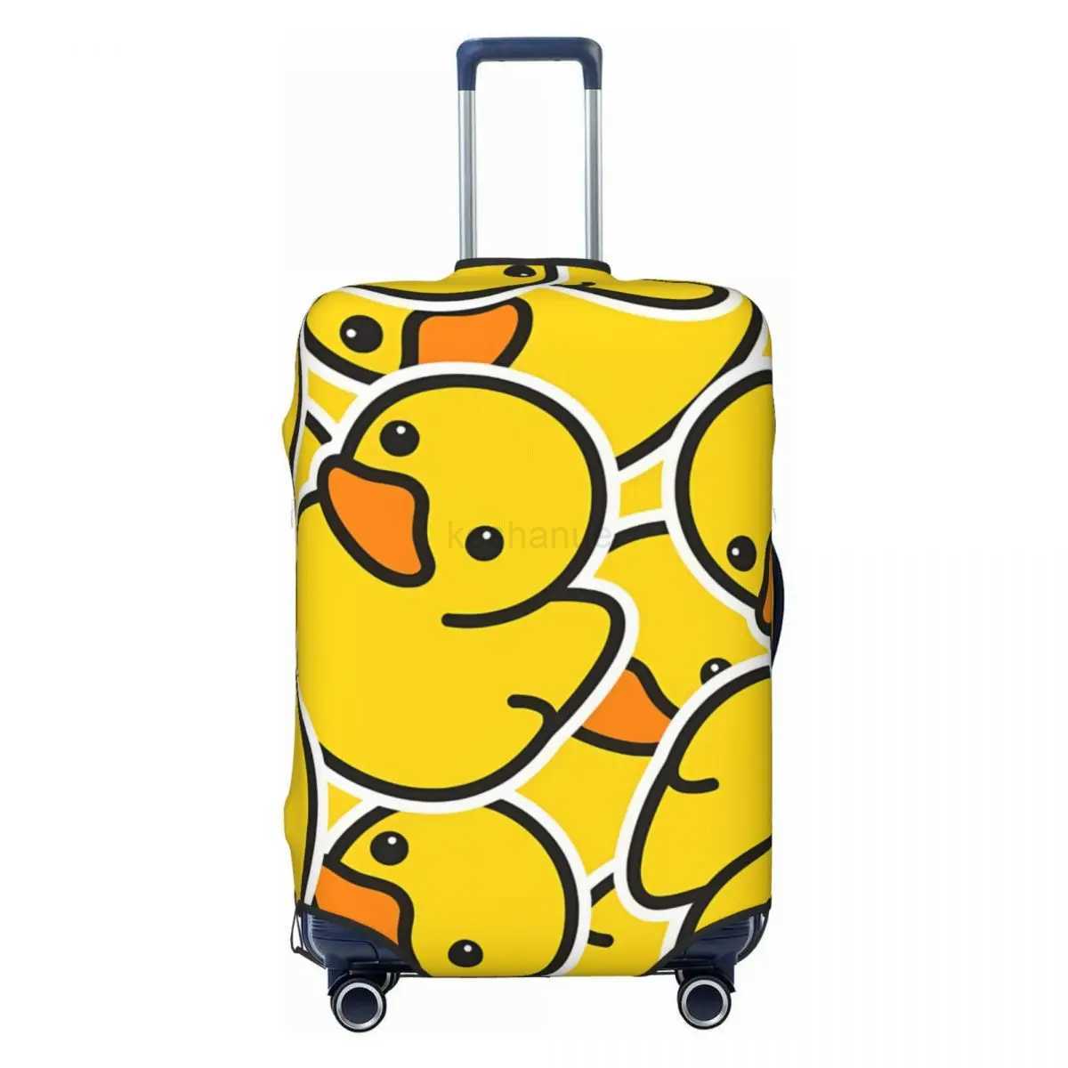 Rubber Duck Cartoon Suitcase Cover Vacation Animal Practical Luggage Case Cruise Trip ProtectorXJ240723