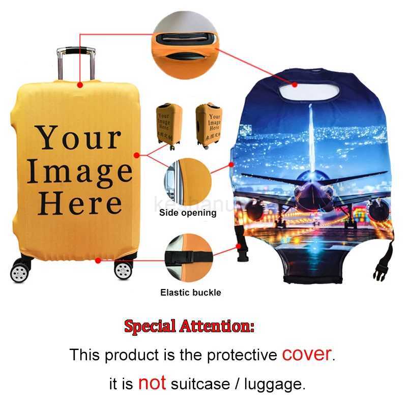 Fantasy Cartoon Unicorn Luggage Covers for Travel Rainbow Unicorn Colorful Trolley Case Protective Cover Elastic Suitcase CoverXJ240723