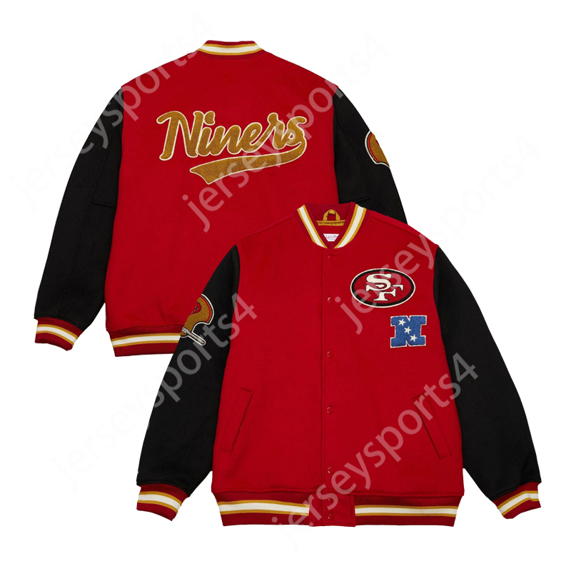 Collegejacket Legacy Varsity Wool 23 Christian McCaffrey Brock Purdy NICK BOSA GEORGE KITTLE SanFranciscoJackets