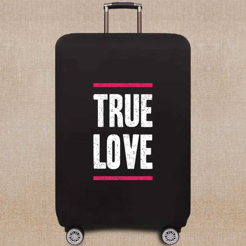 Travel Accessories Luggage Case Suitcase Dust Protective Cover 18-28 Inch Phrase Pattern Series Trolley Case Elastic CoverXJ240723