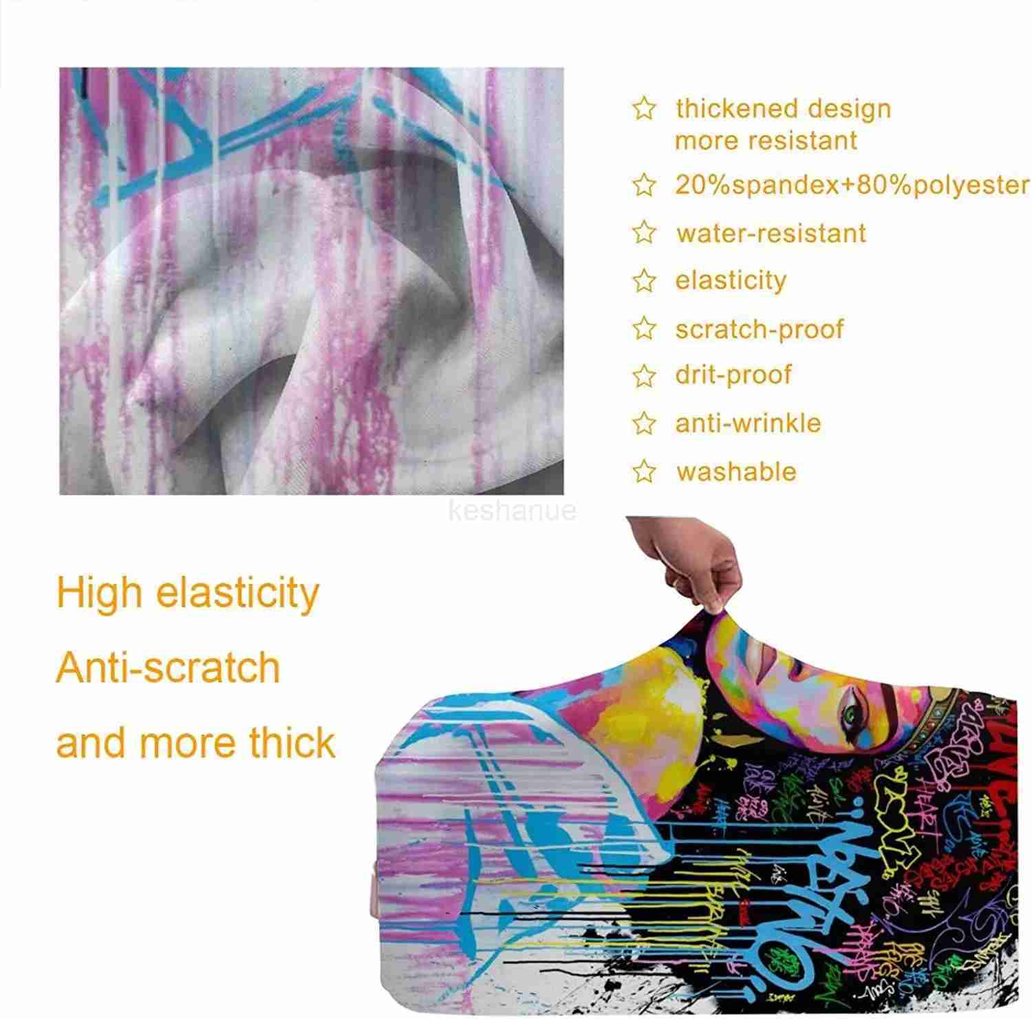 Travel Suitcase Protector African American Girl Elastic Protective Washable Luggage Cover With Concealed Zipper For 18-32 InchXJ240723