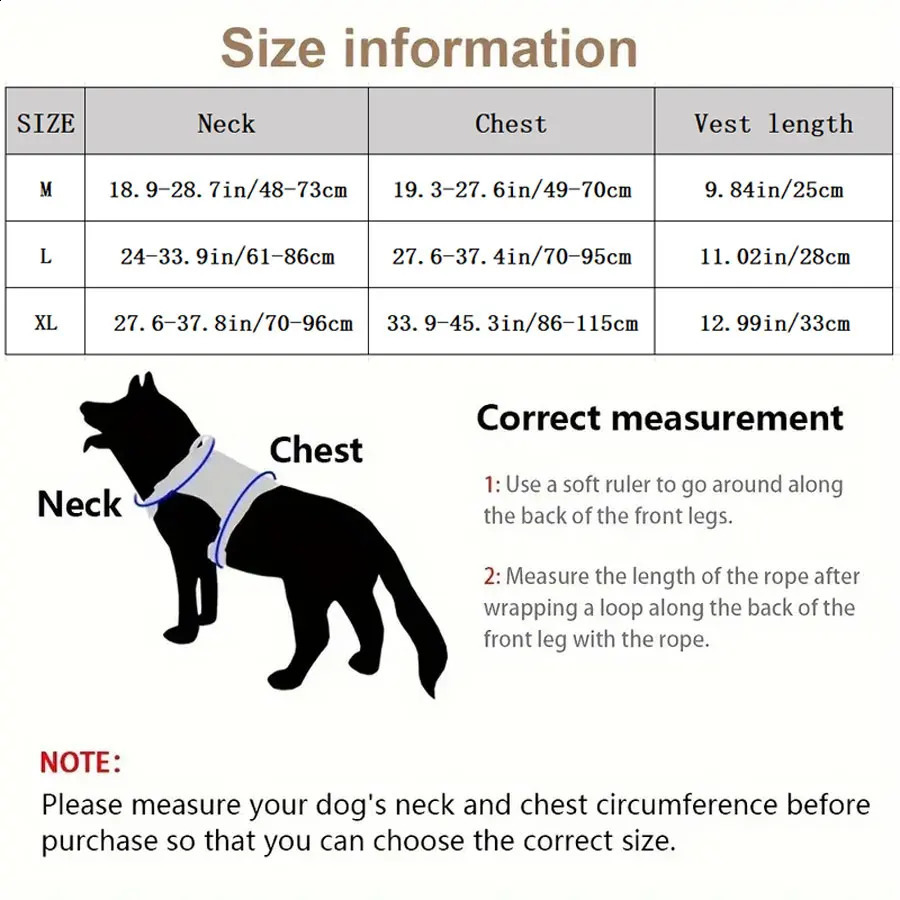 Back Lead Package Outdoor Training Clothing Medium Large Dog Vest Nylon Chest Strap 240722