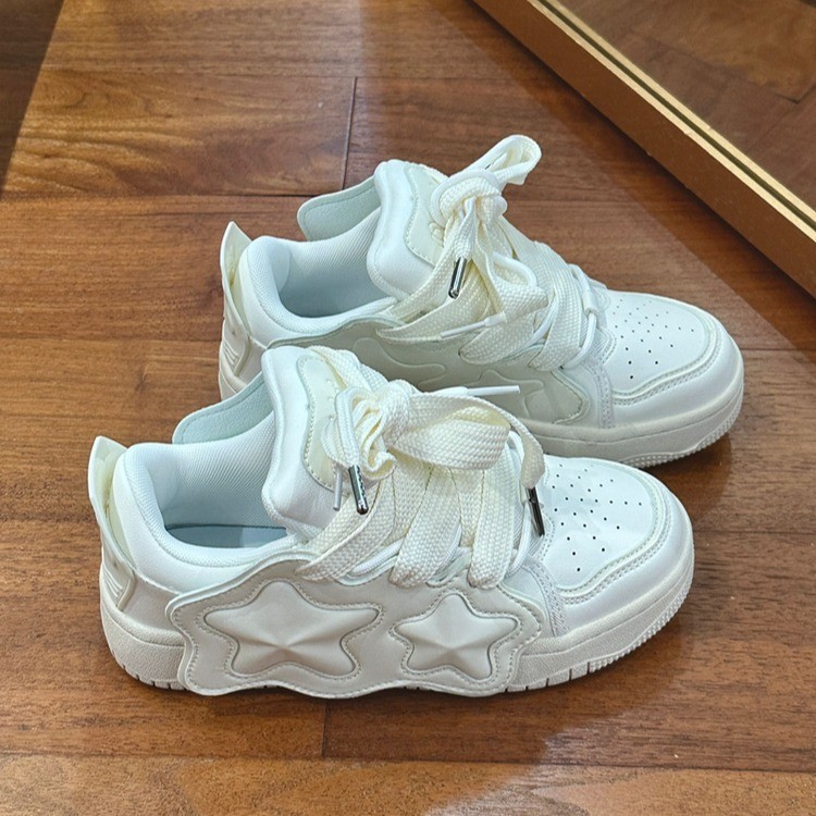 2024 Women's Thick Bottom Plush Casual Chunky Sneakers for Autumn/Winter, Comfortable Daily Sports Shoes