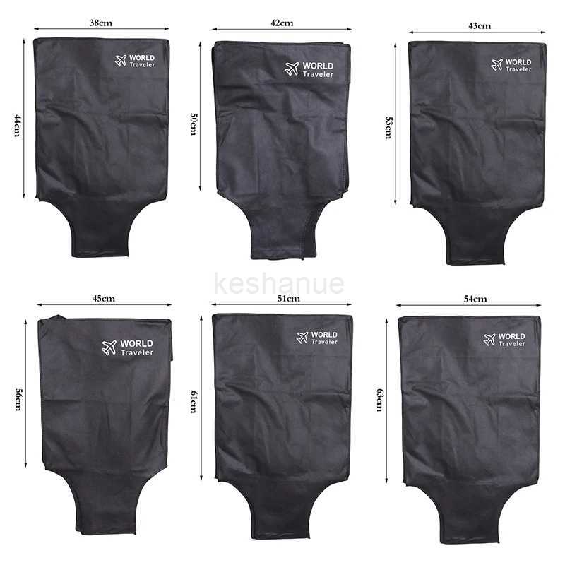 1Pc Non-woven Fabric Luggage Protective Cover Suitcase Trolley Case Wear-Resistant Rollers Anti-Scratch Luggage Protector CoverXJ240723