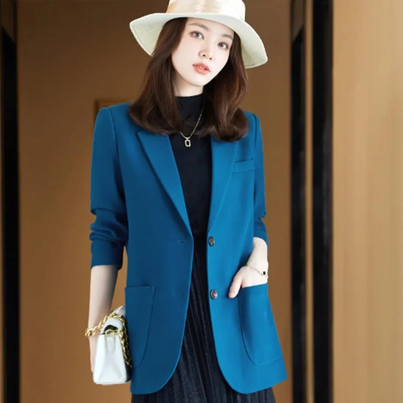 Women's Suits Blazers Letter Embroidered Suits Tops for Womens High-End Blazers coat Temperament Elegant Business female clothing slimming traf 2