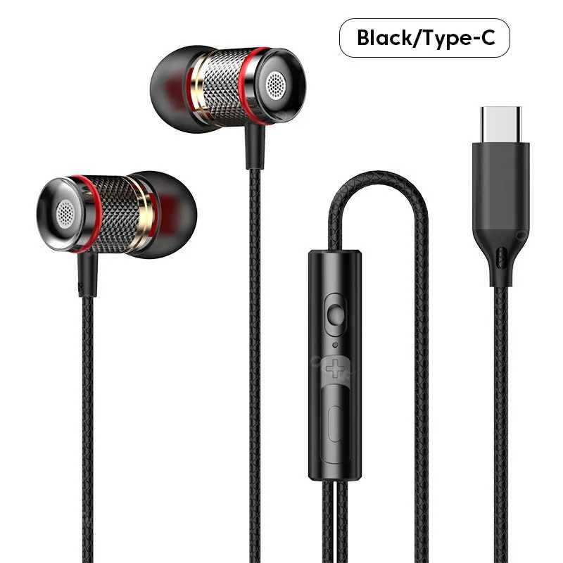 DAC Type Earphones Wired Headset USB Gamer Headphones Cable Handsfree Type-C Earbuds For 15 R250512