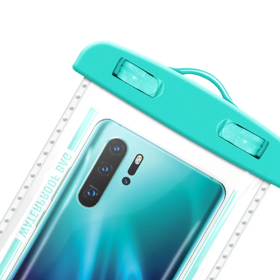 IPX8 PVC Universal Swin Swimming Waterproof Bag Transparent Touch Screen For Below 7.2 inch Phone iPhone 16 15 Pro Max Samsung S24 S25 Xiaomi Redmi Ph