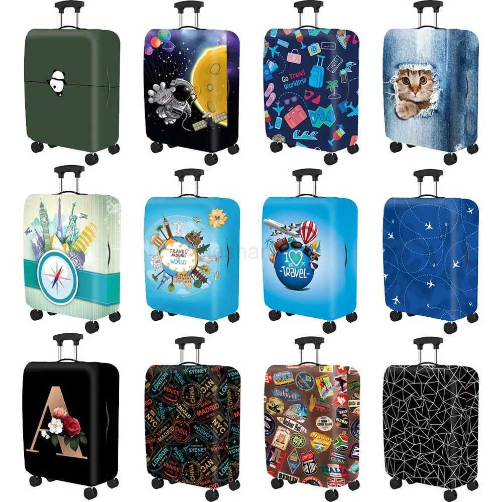 Thick Elastic Luggage Protective Cover Dustproof Zipper Suitable For 18-32 Inch Suitcase Covers Trolley Cover Travel AccessoriesXJ240723