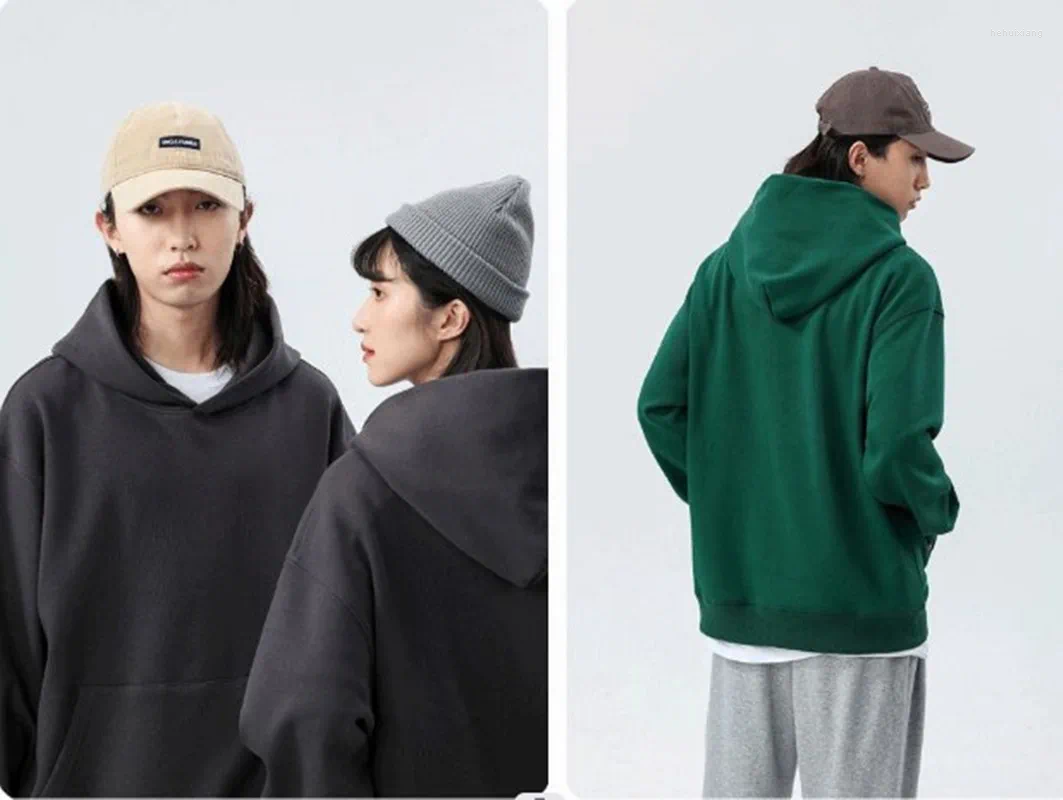 Heavyweight Fleece Men's Hoodies | Drop Shoulder Plain Blank No String Custom Oversized Unisex