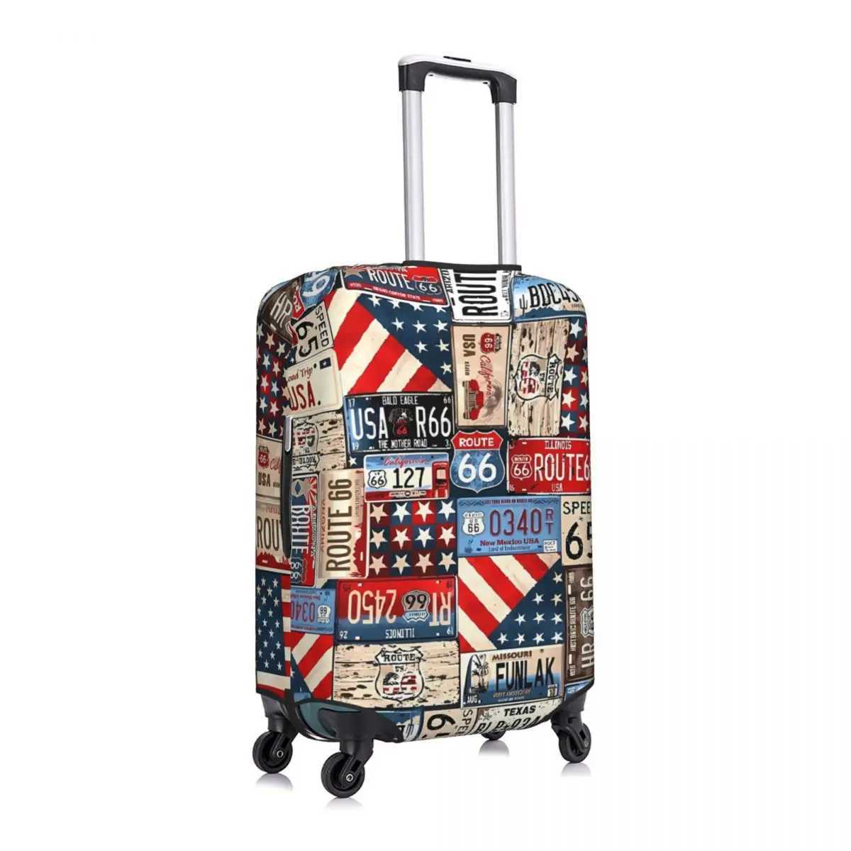 Travel Printed Suitcase Cover Holiday Vintage History Practical Luggage Case Travel ProtectorXJ240723
