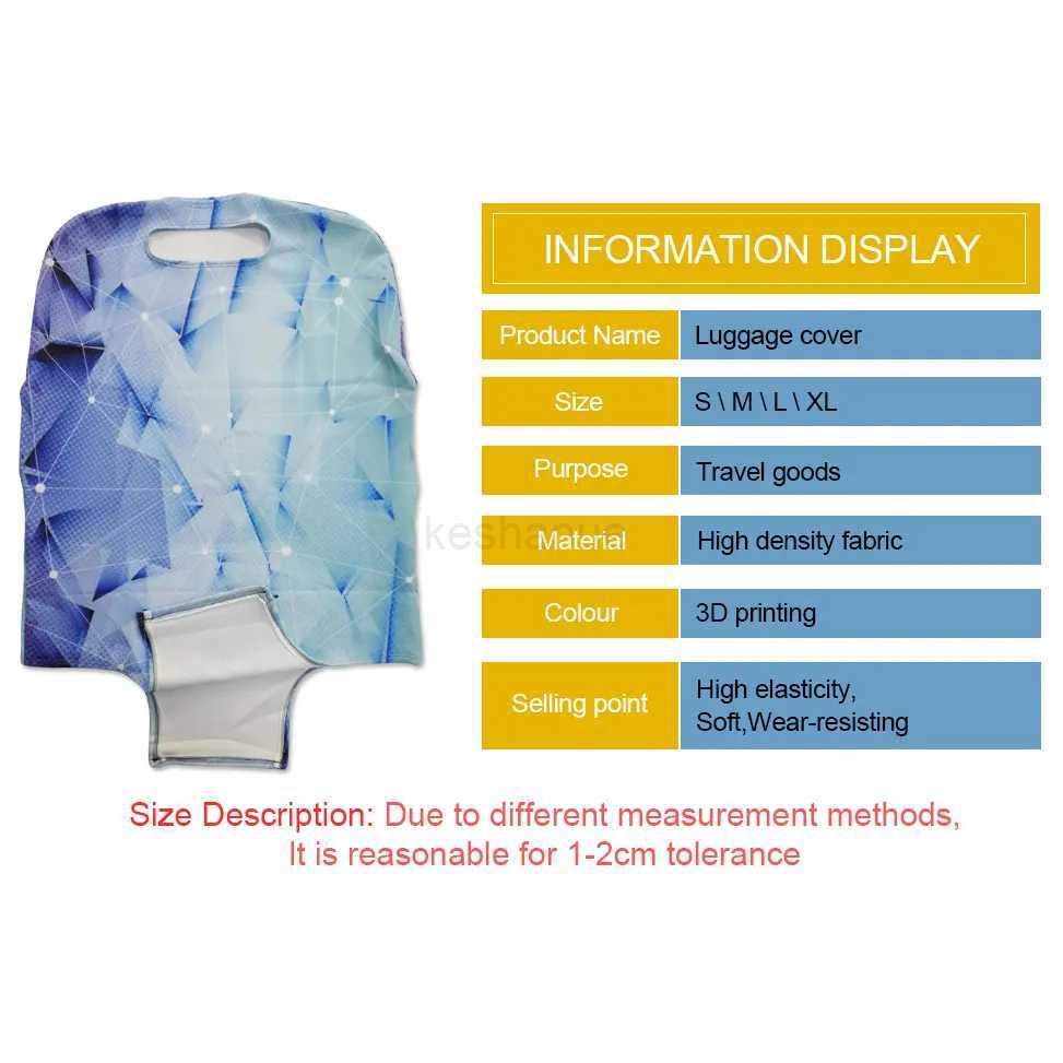 Pet Kitten Cat Pattern Elastic Luggage Protective Cover Zipper Suit For 18-32 inch Trunk Case Travel Suitcase Covers BagsXJ240723