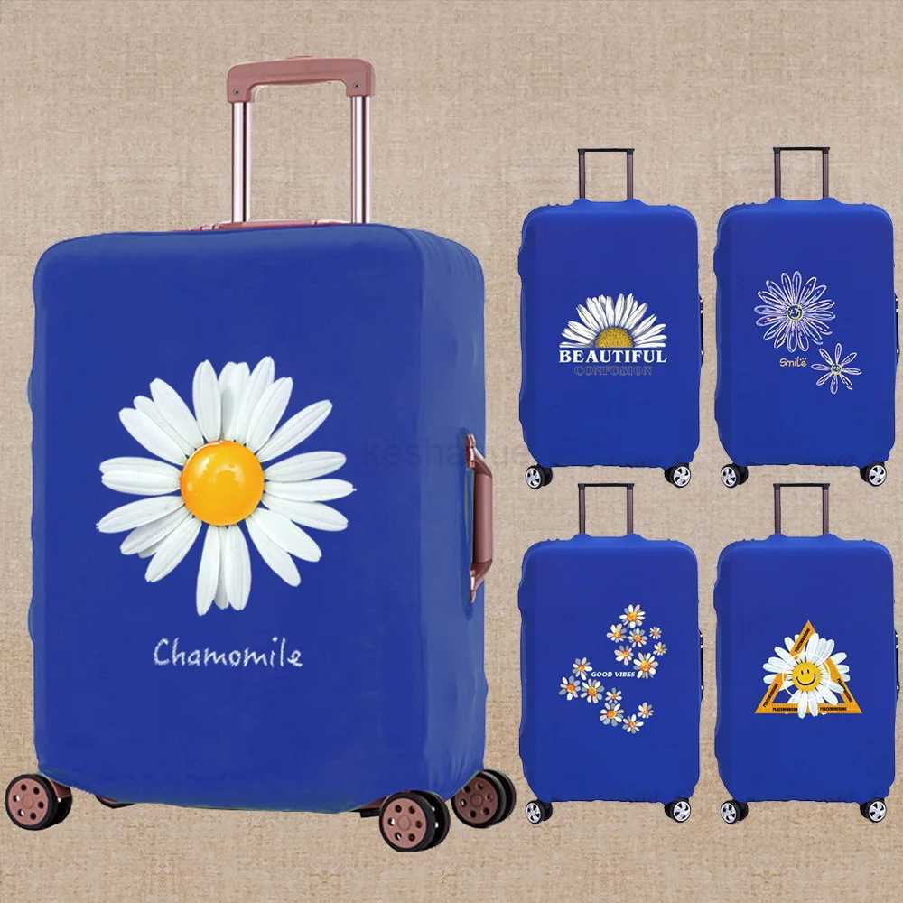 Luggage Cover Elasticity Dust-proof Travel Accessory Covers Apply To 18-32 Inch Suitcase Daisy Print Trolley Protective Case2023XJ240723