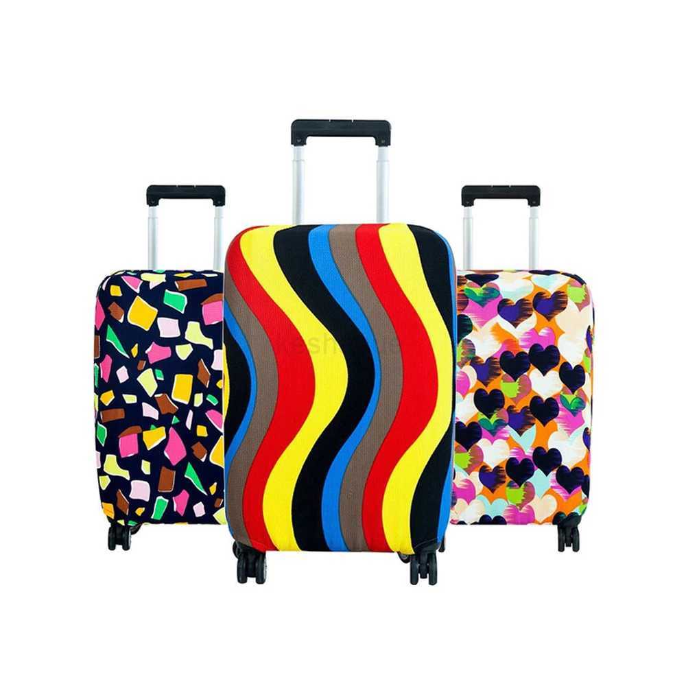 Luggage Protective Cover Elastic fabric Dustproof Suitcase Cover For 18 to 30 Inches Trolley Protector Travel Accessories Z38XJ240723
