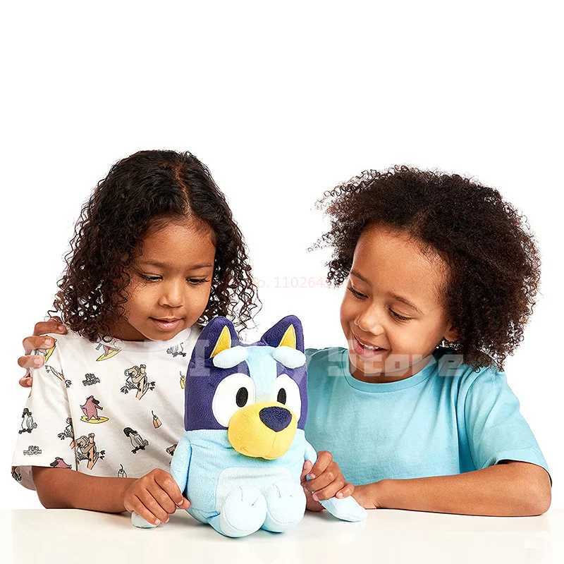 Stuffed Plush Animals Kawaii Anime Bluey Talking Plush Bingo Dog Music Characters Plush Toys Stuffed Animal Toys Childrens Holiday Gifts H240710