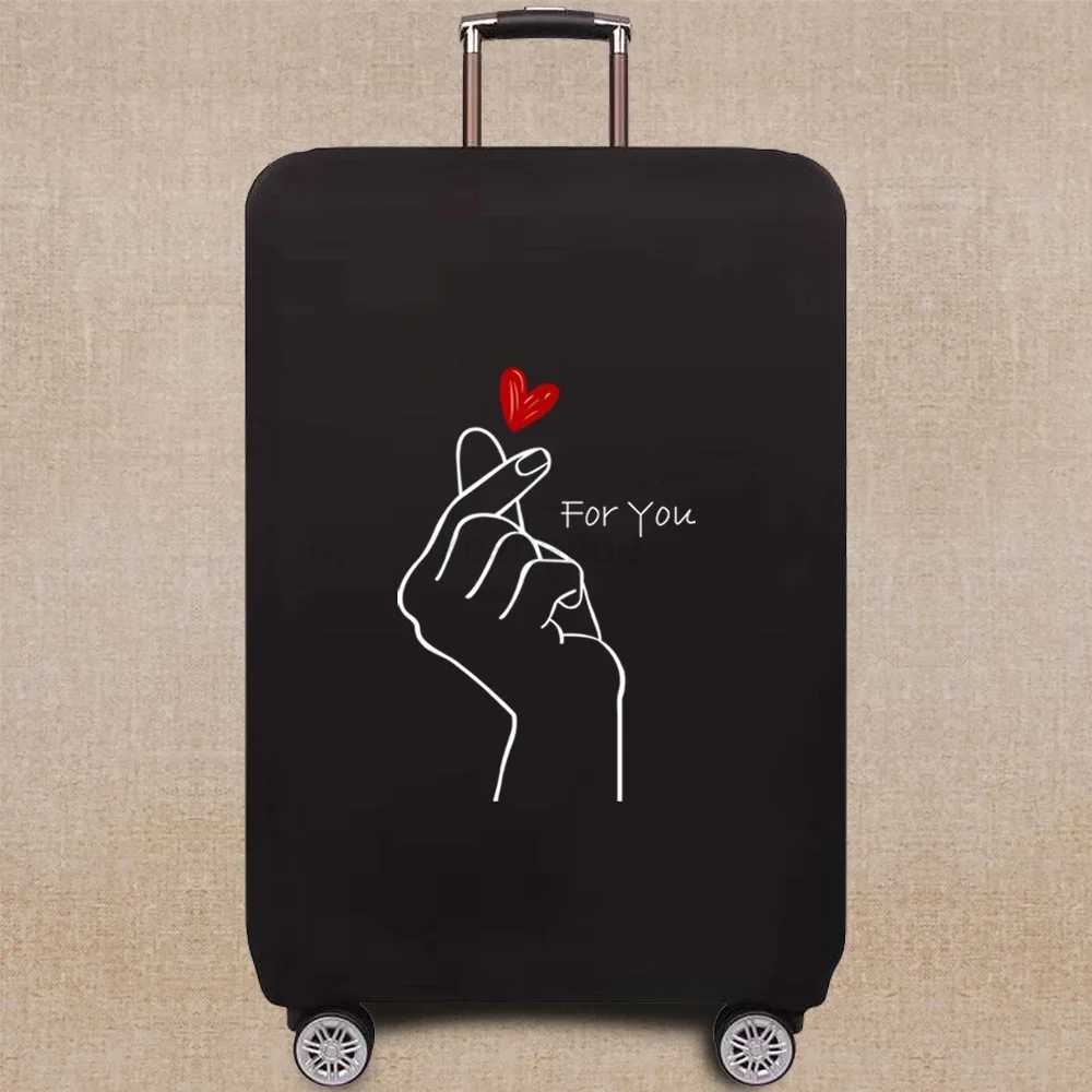 Travel Accessories Luggage Case Suitcase Dust Protective Cover 18-28 Inch Whitepicture Pattern Series Trolley Case Elastic CoverXJ240723