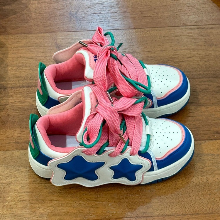 2024 Women's Thick Bottom Plush Casual Chunky Sneakers for Autumn/Winter, Comfortable Daily Sports Shoes