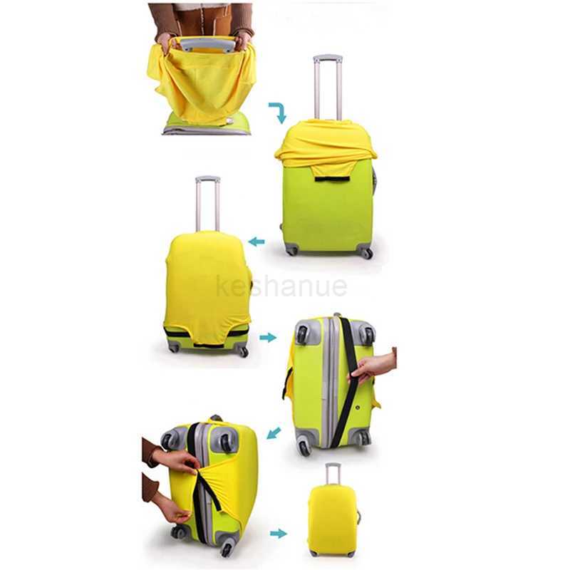 Travel Luggage Suitcase Protective Cover Trolley Case Travel Luggage Dust Cover Travel Accessories Packing Organizer Multi ColorXJ240723