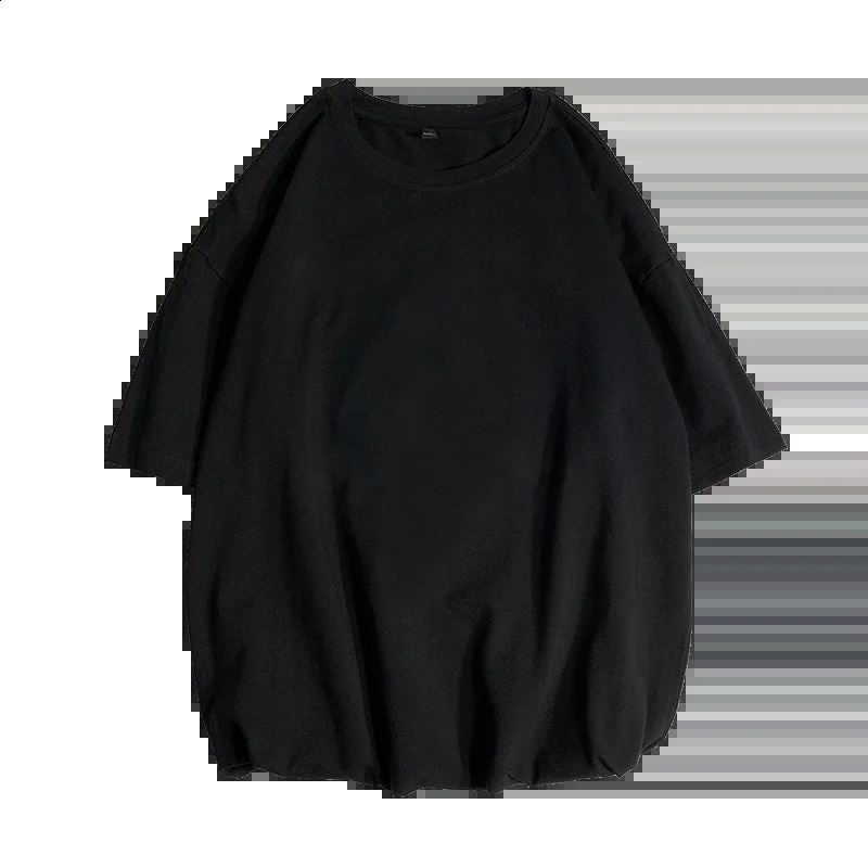 Summer Mens T Shirt Fashion Solid T Shirt Mens Oversized Hip Hop Short Sleeve Casual Cotton Mens Streetwear Top Tees 240723