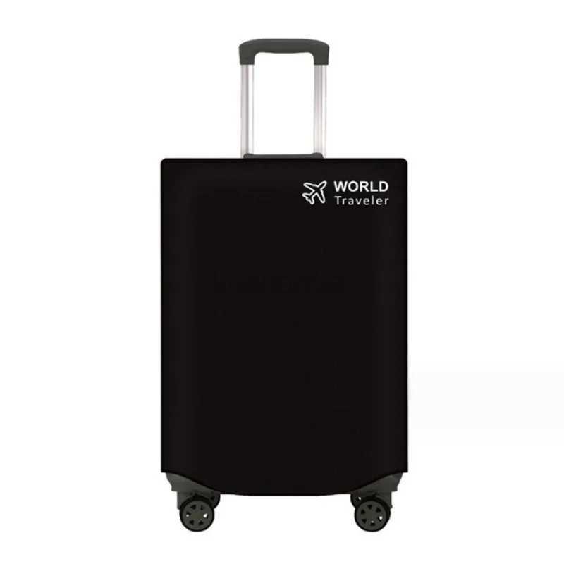 24/26/28/30inch Black Non-woven Luggage Cover Dustproof Trolley Suitcase Wear-resistant Anti-scratch Luggage Protector CoverXJ240723