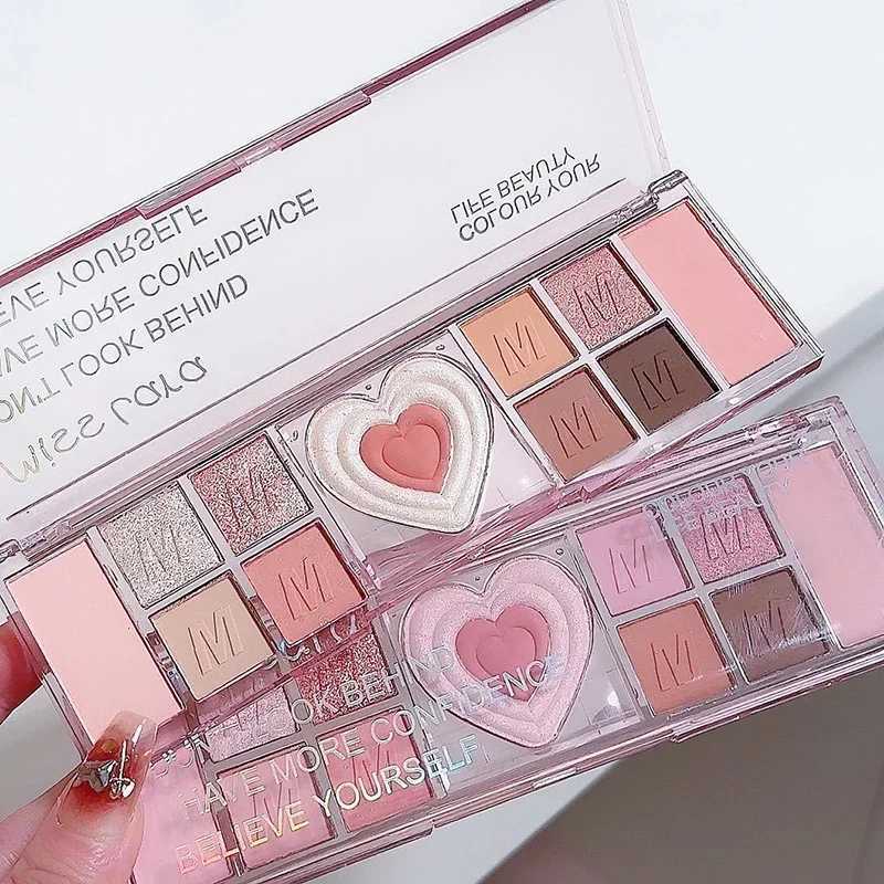 South Korea Cool Color eye shadow Palette Flash eye shadow Female Makeup Highlights Earth Color eye shadow Makeup Palette CosmeticsW240730