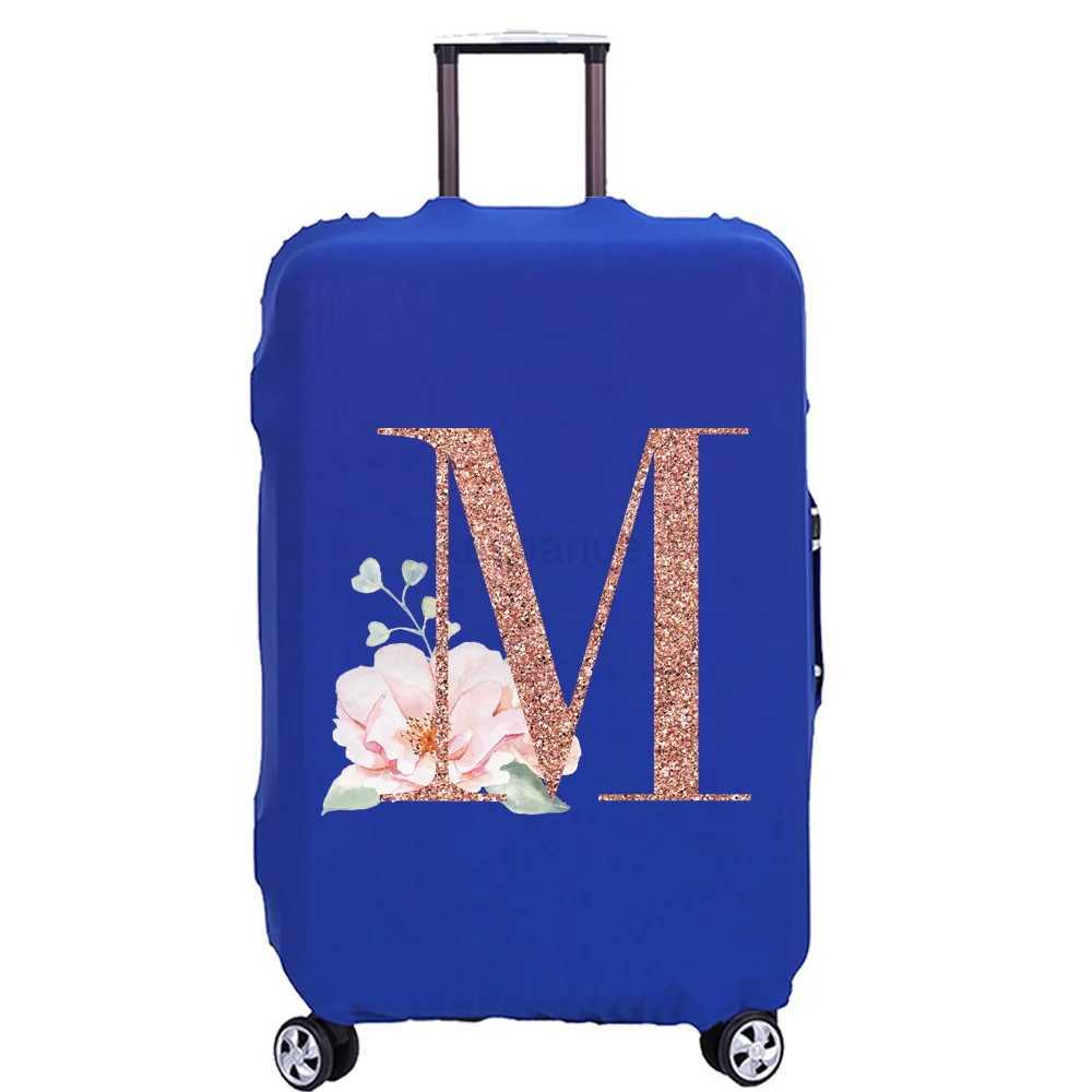 Luggage Elastic Protectives Cover Thicken Trolley Case Travel Accessories Covers Rose Gold Print for 18-32 Inch Suitcase CasesXJ240723