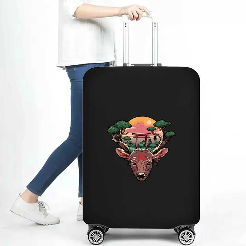 Luggage Cover Thicker Elastic Protective Cover Removeable Dust Cover Japan Print Suitable for 18-32 Inch New Travel AccessoriesXJ240723