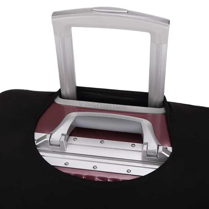 High Elastic Solid Color Luggage Cover Stretch Fabric Suitcase Protector Baggage Thickened Dustproof Case Cover Travel OrganizerXJ240723